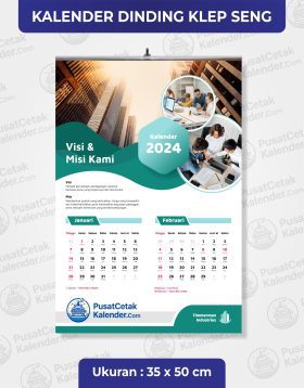Kalender Dinding 35x50 cm Klem Seng