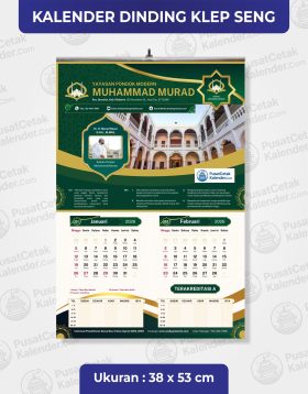 Kalender Dinding 38x53 cm Klem Seng