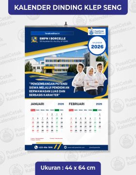 Kalender Dinding 44x64 cm Klem Seng