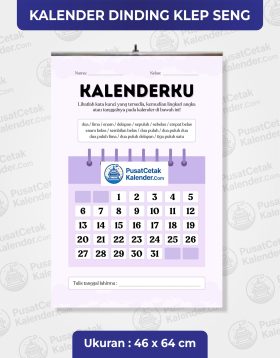 Cetak Kalender Dinding Satuan Murah