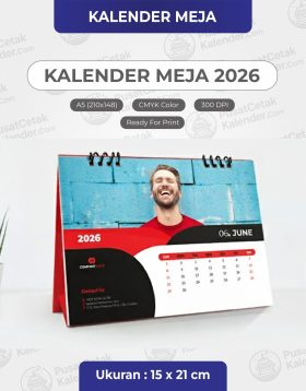 Cetak Kalender Meja Ukuran 15 x 21 cm