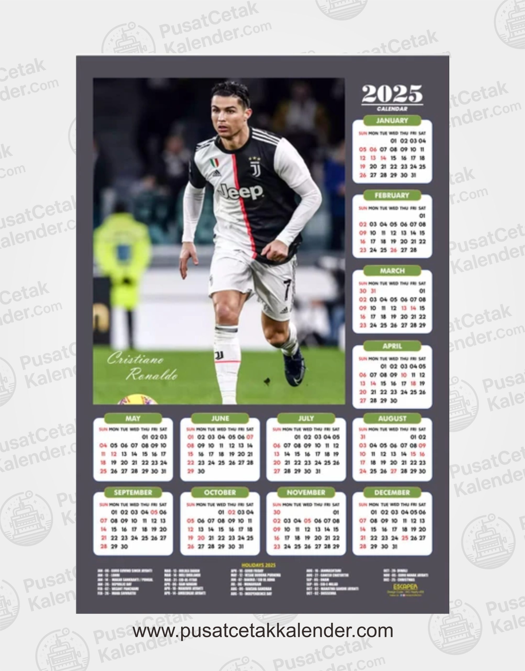 Desain Kalender Bola 2