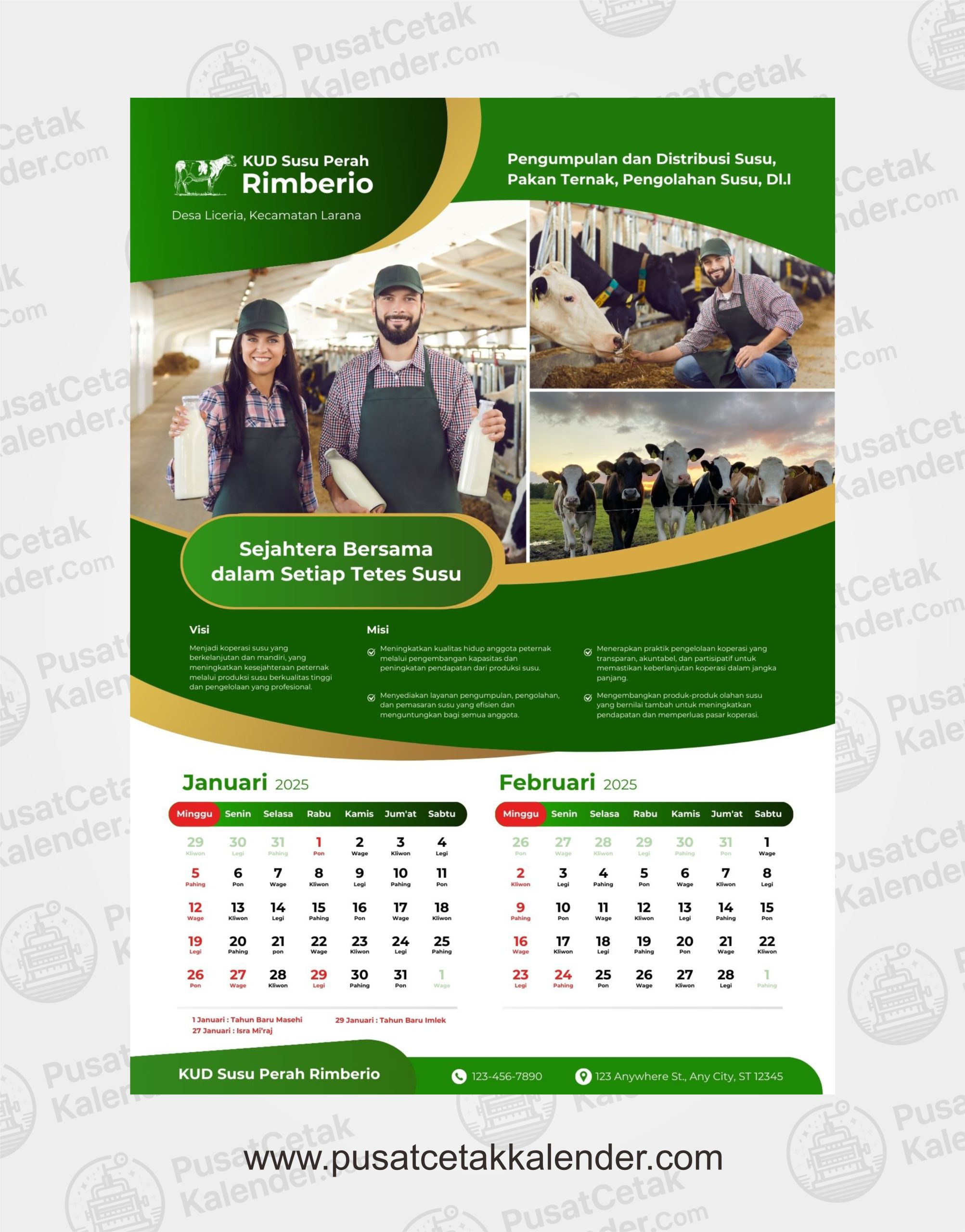 Desain Kalender Hewan & Peliharaan 1
