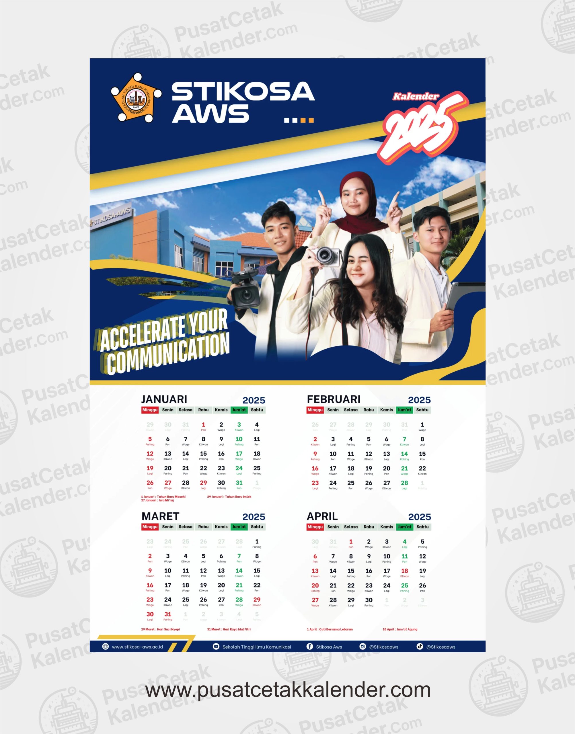 Desain Kalender Komunikasi 1