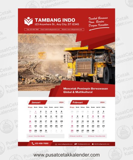 Desain Kalender Pertambangan
