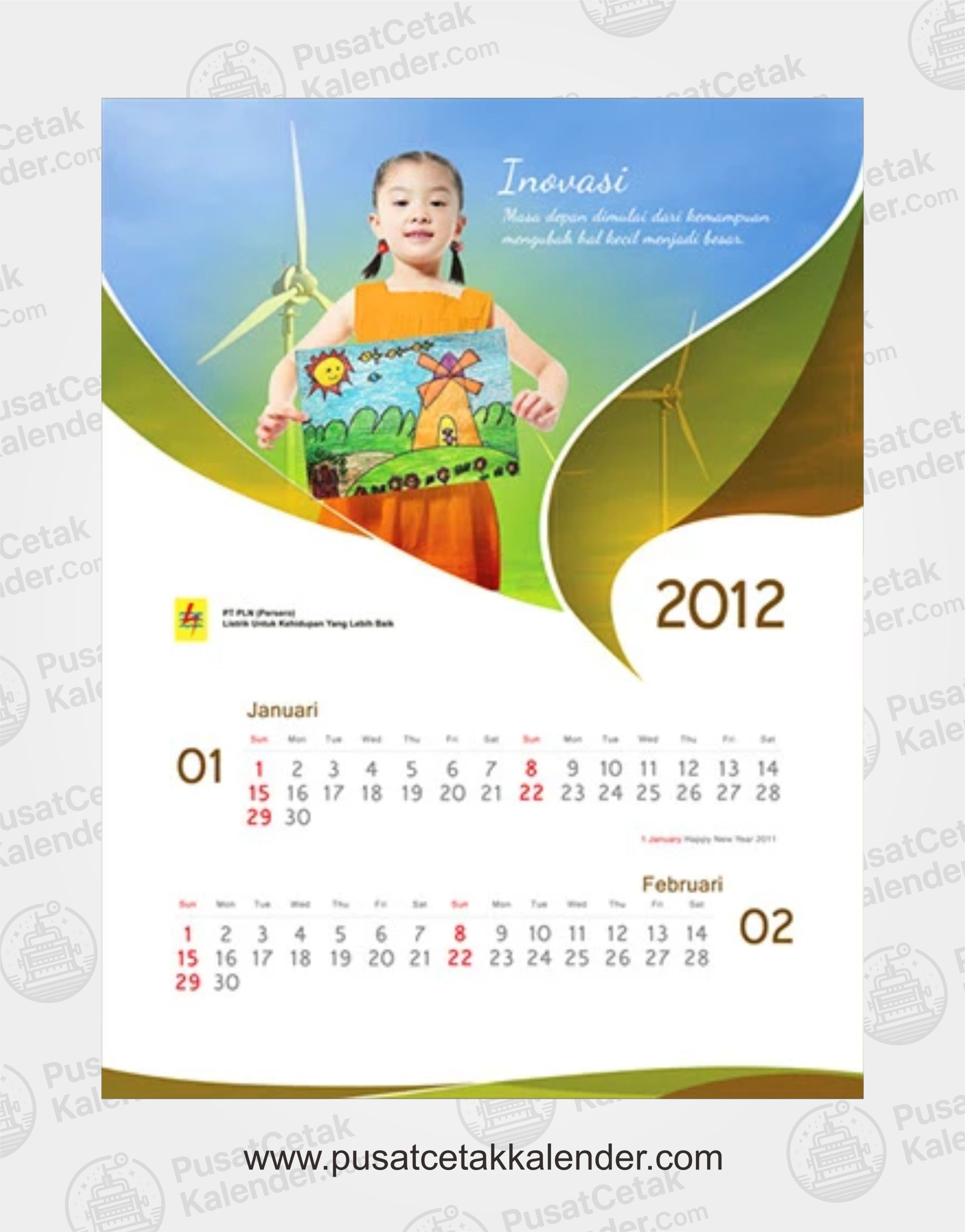Desain Kalender Teknologi PLN 2