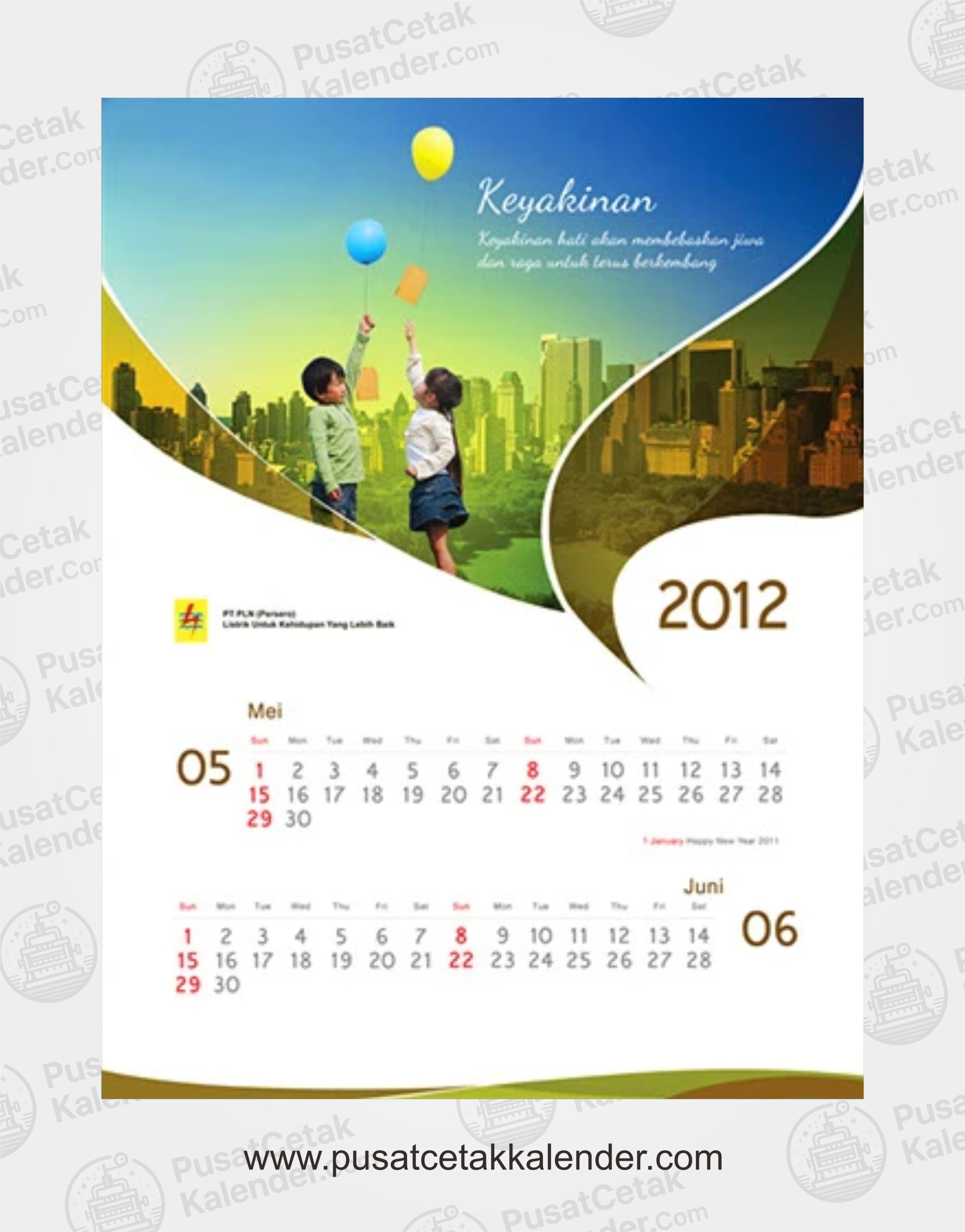 Desain Kalender Teknologi PLN 4