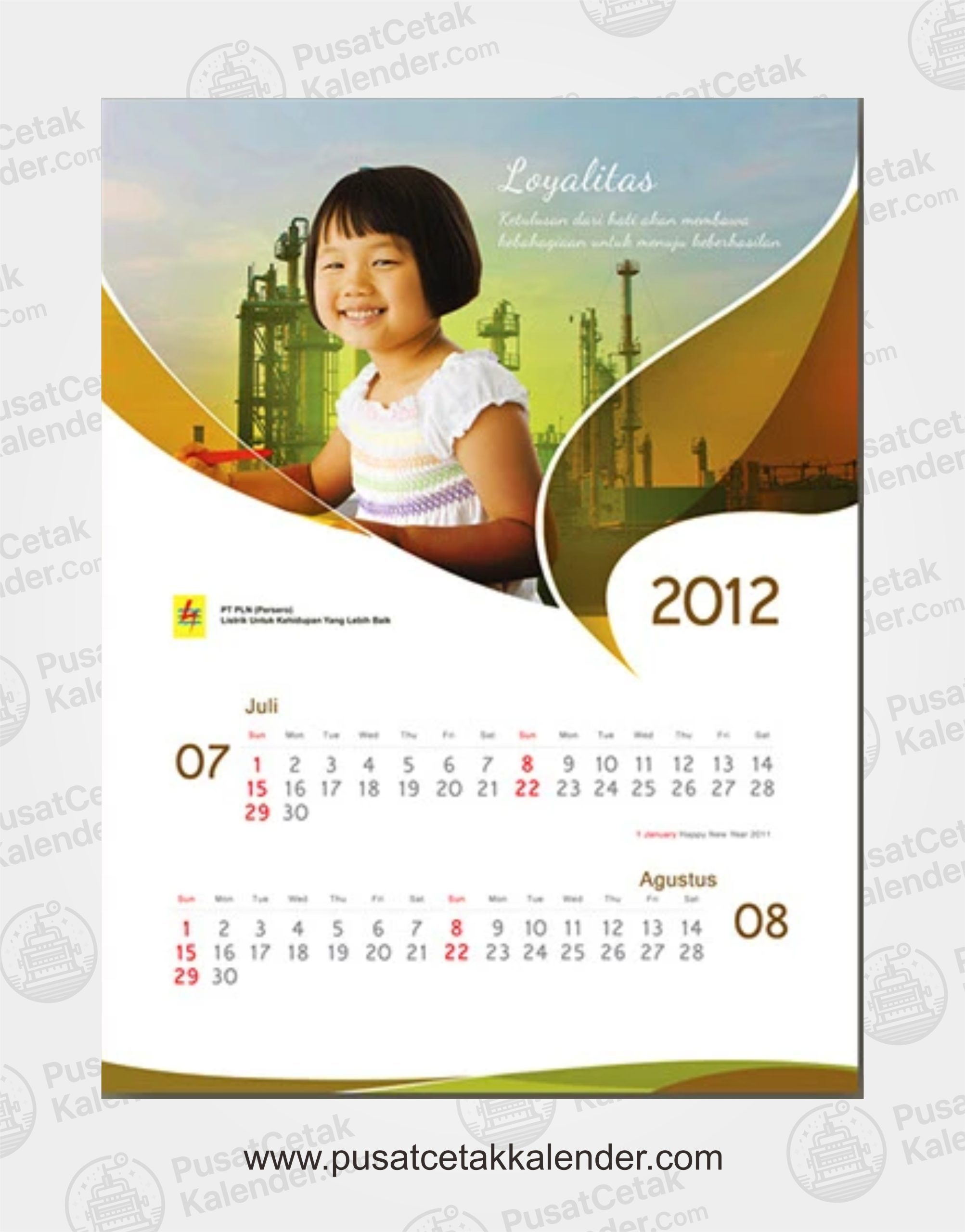 Desain Kalender Teknologi PLN 5