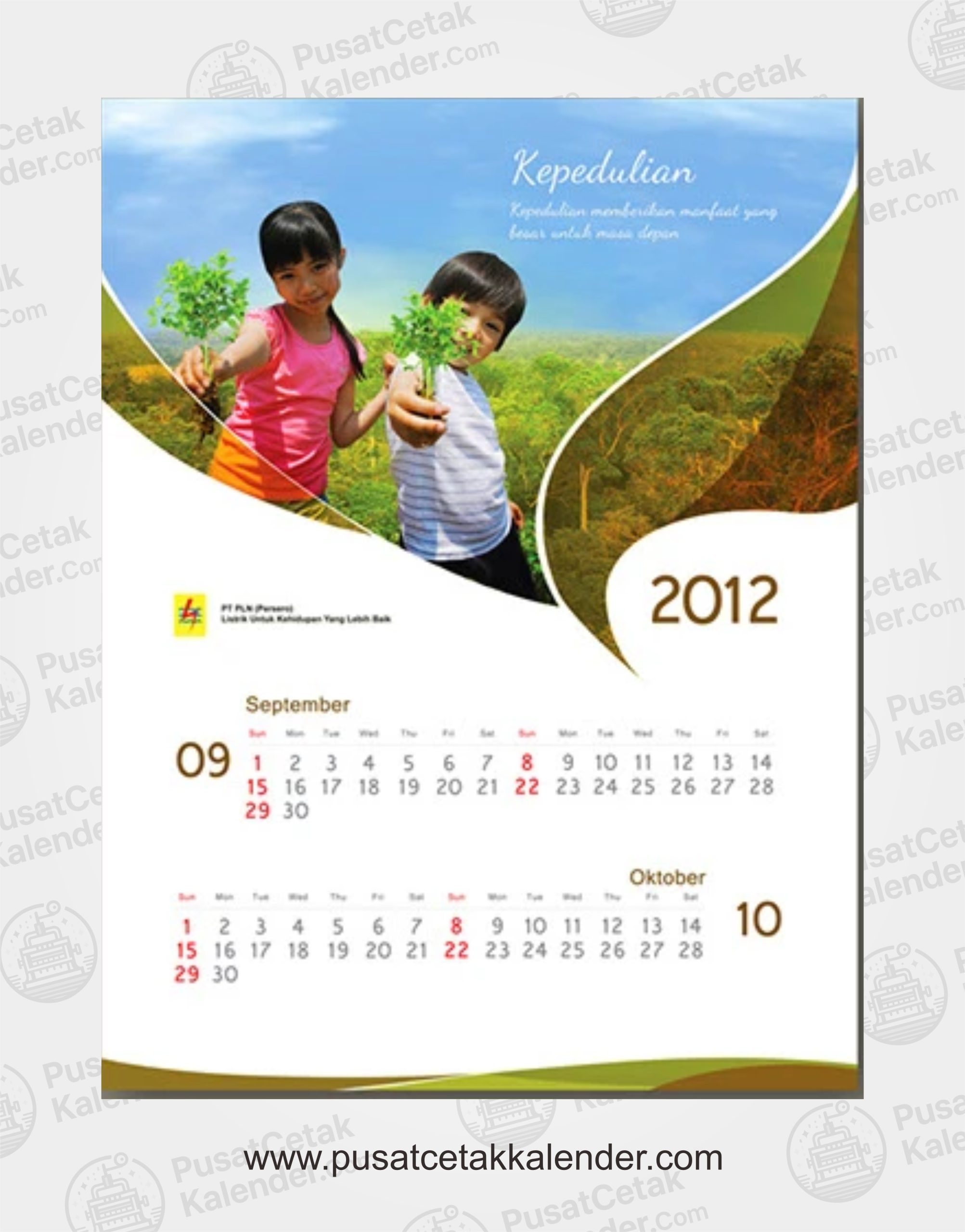 Desain Kalender Teknologi PLN 6