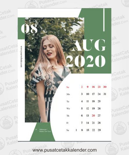 Desain Kalender Fashion dan Clothing