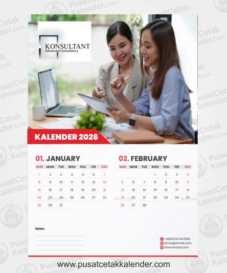 Desain Kalender Konsultan