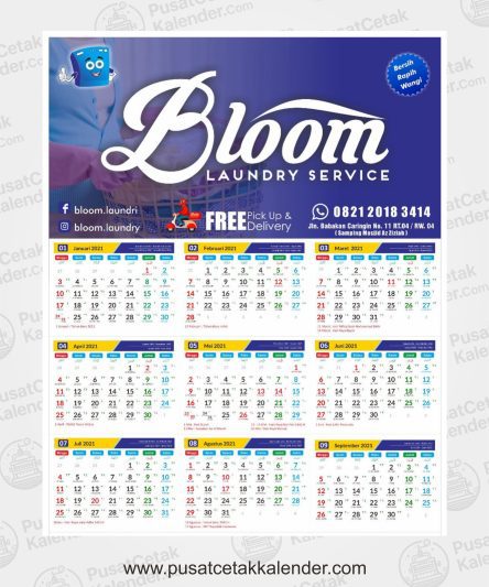Desain Kalender Laundry