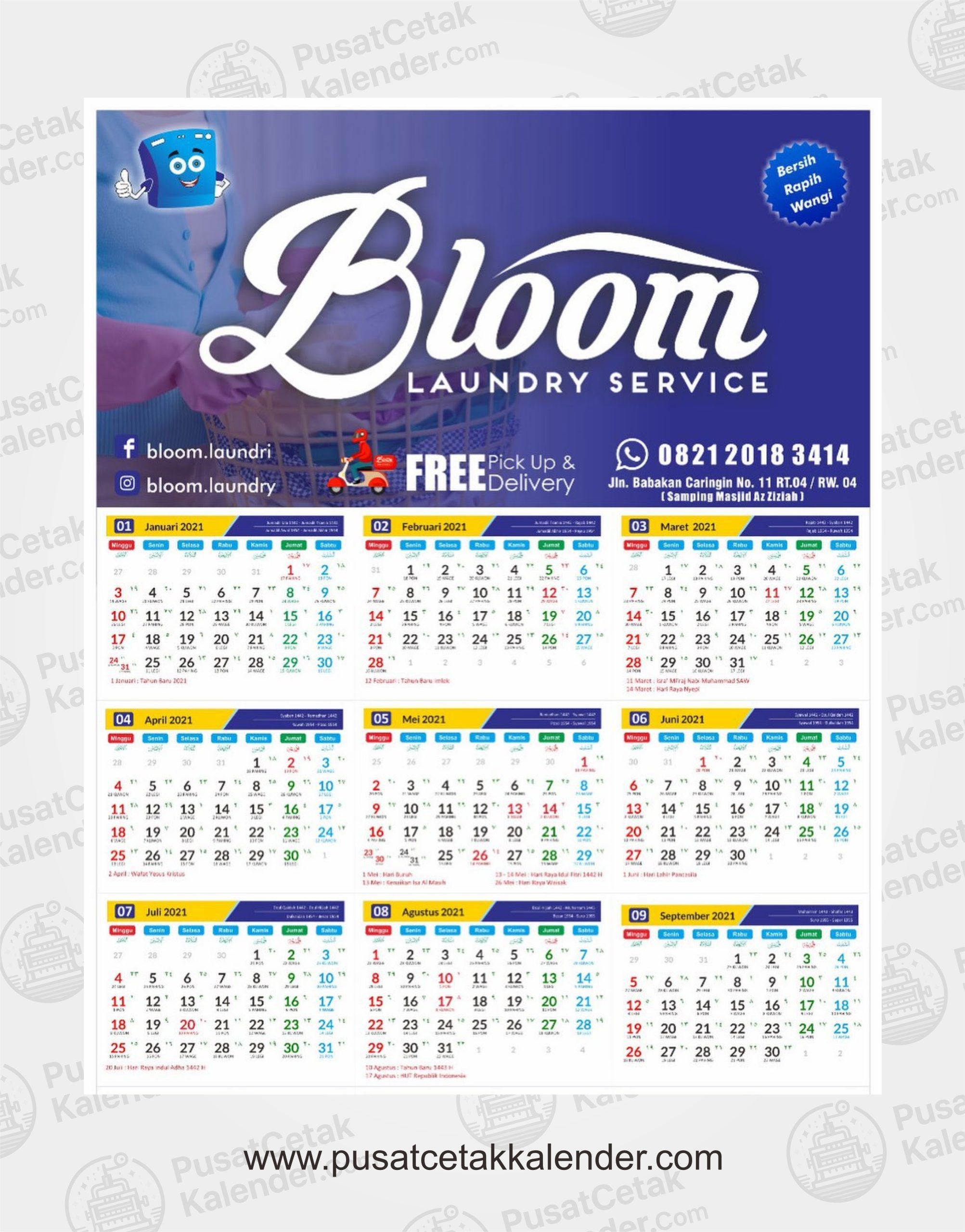 Gambar Kalender Laundry