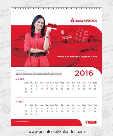 Desain Kalender Bank