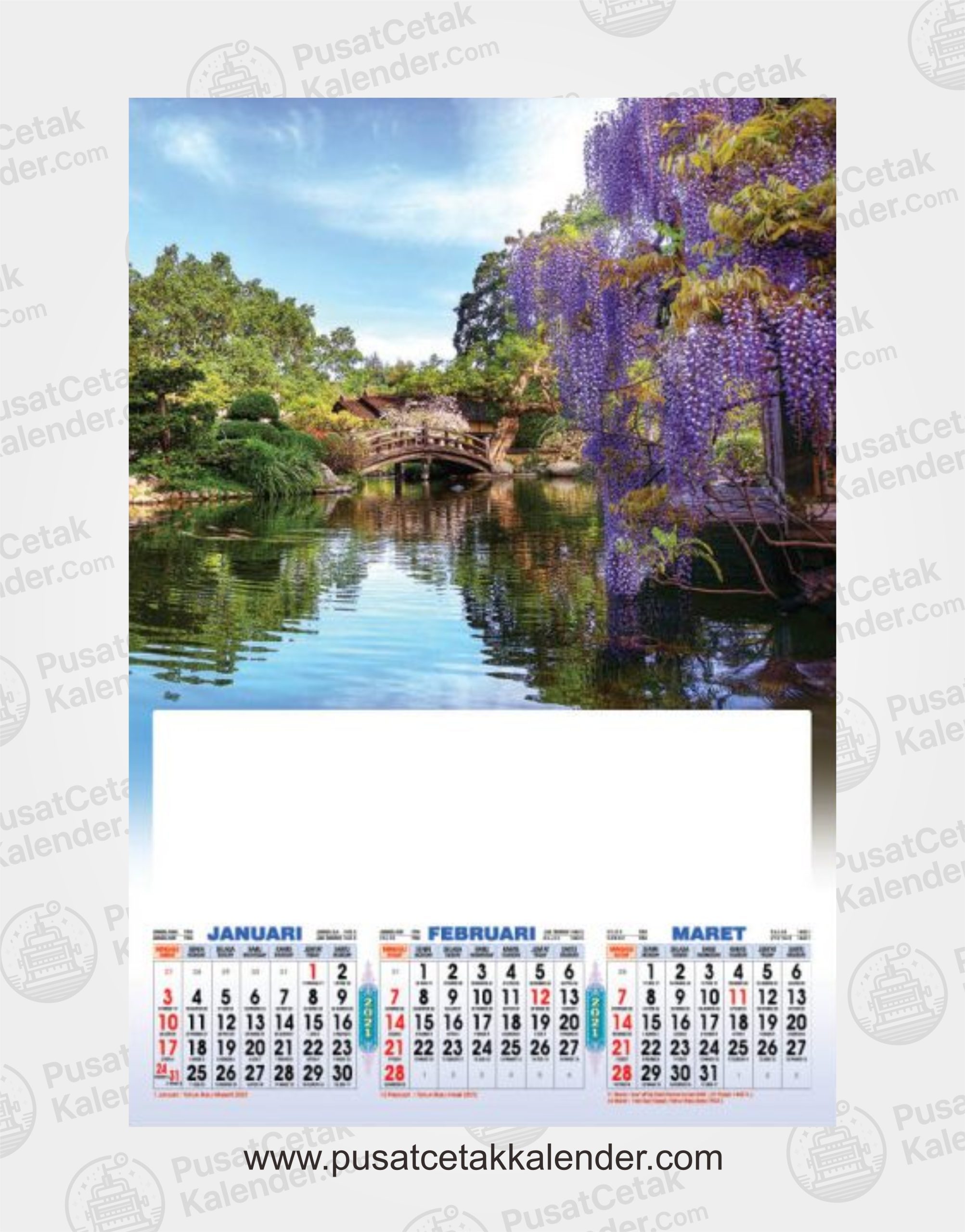 Gambar Kalender Taman Jepang