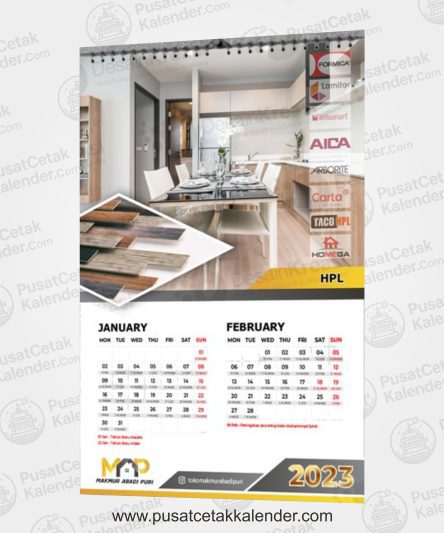 Desain Kalender Arsitektur