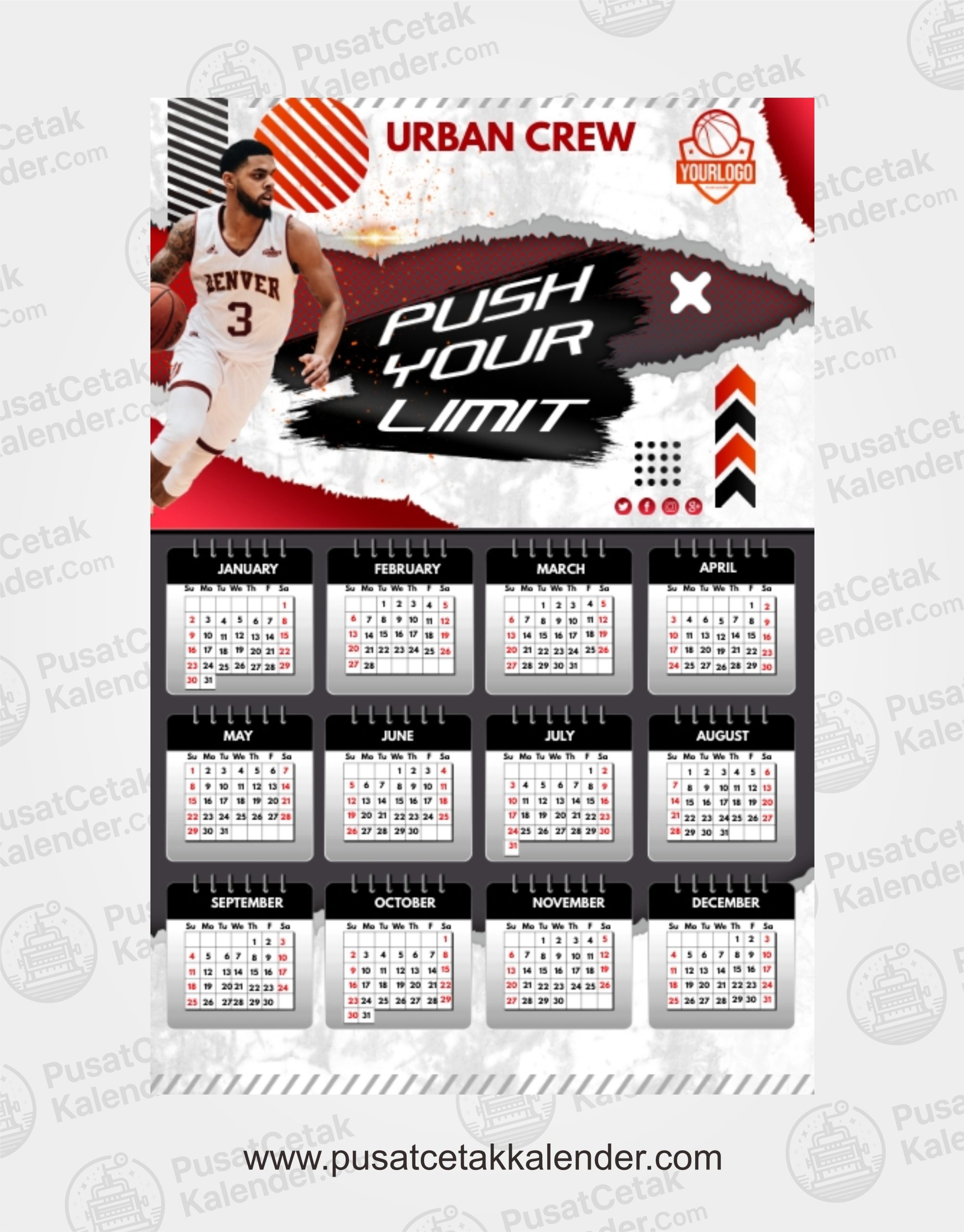 Gambar Kalender basket